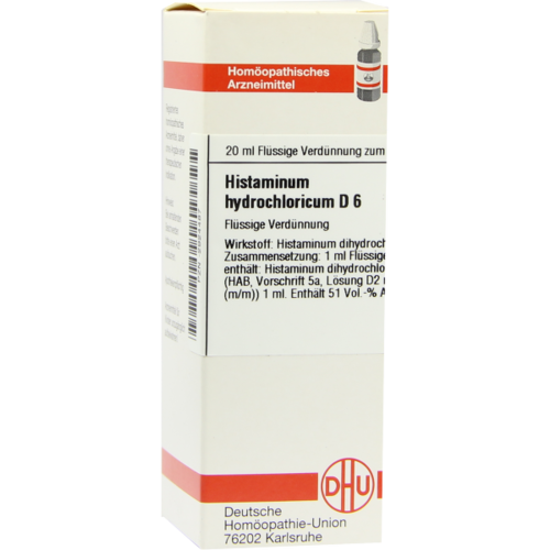 Verpackungsbild(Packshot) von HISTAMINUM hydrochloricum D 6 Dilution