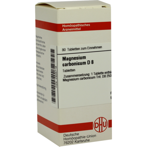 Verpackungsbild(Packshot) von MAGNESIUM CARBONICUM D 8 Tabletten