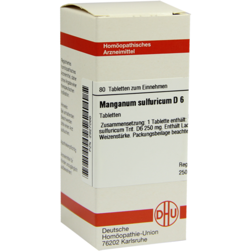 Verpackungsbild(Packshot) von MANGANUM SULFURICUM D 6 Tabletten