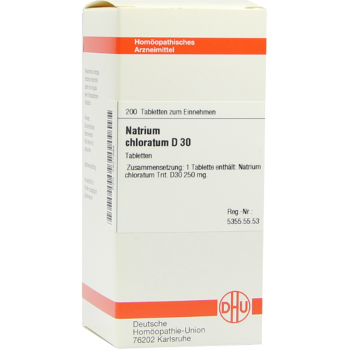 Verpackungsbild(Packshot) von NATRIUM CHLORATUM D 30 Tabletten