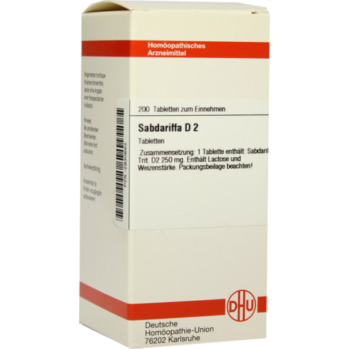 Verpackungsbild(Packshot) von SABDARIFFA D 2 Tabletten