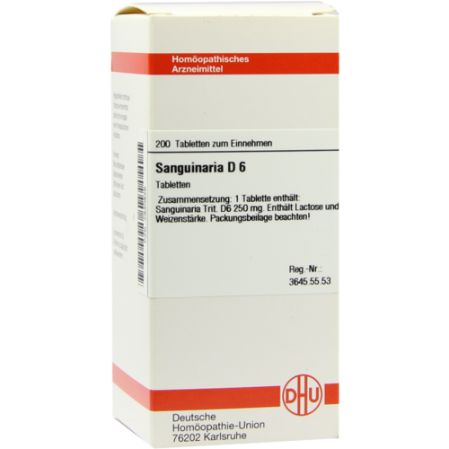 Verpackungsbild(Packshot) von SANGUINARIA D 6 Tabletten