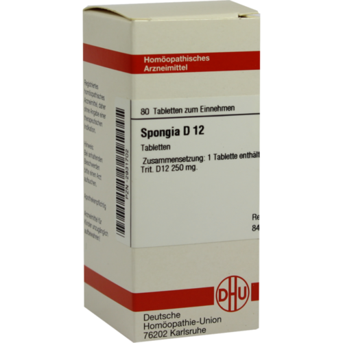 Verpackungsbild(Packshot) von SPONGIA D 12 Tabletten