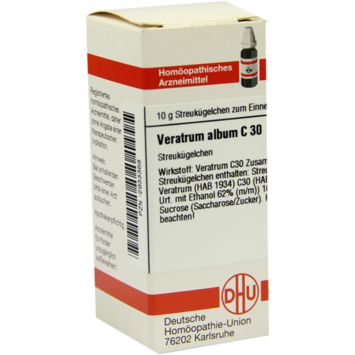 Verpackungsbild(Packshot) von VERATRUM ALBUM C 30 Globuli