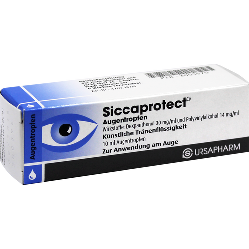 Verpackungsbild(Packshot) von SICCAPROTECT Augentropfen