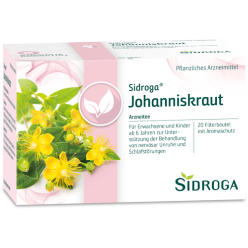 Verpackungsbild(Packshot) von SIDROGA Johanniskraut Tee Filterbeutel