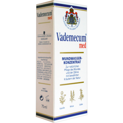 Verpackungsbild(Packshot) von VADEMECUM MED Mundwasser Konzentrat 0888