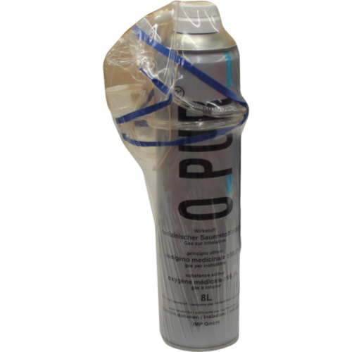 Verpackungsbild(Packshot) von O PUR Sauerstoff Dose inkl.Maske u.Schlauch Spray