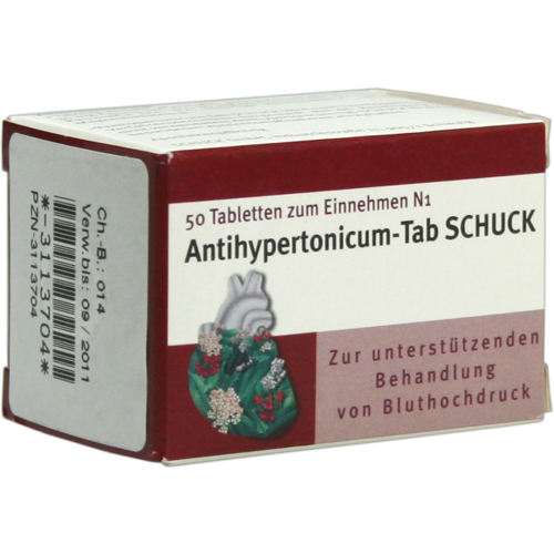 Verpackungsbild(Packshot) von ANTIHYPERTONICUM Tabletten Schuck