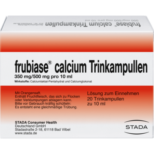 Verpackungsbild(Packshot) von FRUBIASE CALCIUM T Trinkampullen