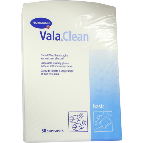 Verpackungsbild(Packshot) von VALACLEAN Basic Waschhandschuhe