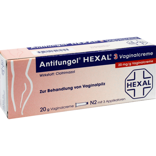 Verpackungsbild(Packshot) von ANTIFUNGOL HEXAL 3 Vaginalcreme