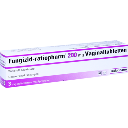 Verpackungsbild(Packshot) von FUNGIZID-ratiopharm 200 mg Vaginaltabletten