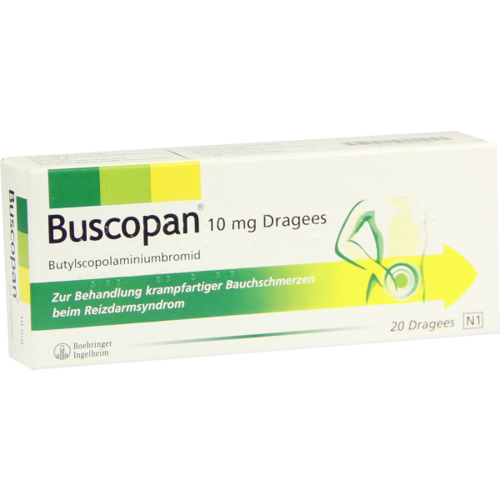 Verpackungsbild(Packshot) von BUSCOPAN Dragees