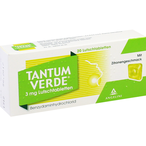 Verpackungsbild(Packshot) von TANTUM VERDE 3 mg Lutschtabl.m.Zitronengeschmack
