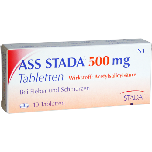 Verpackungsbild(Packshot) von ASS STADA 500 mg Tabletten