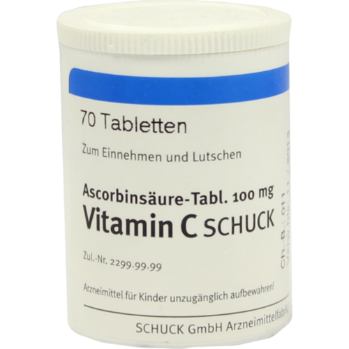 Verpackungsbild(Packshot) von ASCORBINSÄURE Tabl. 100 mg Vitamin C