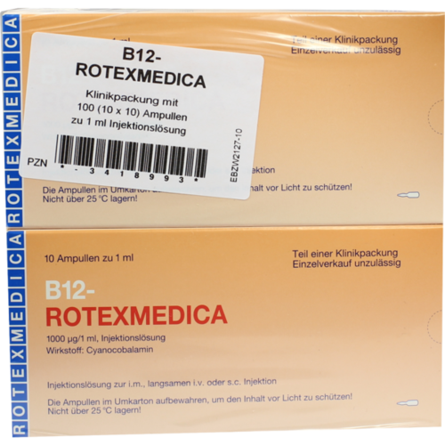 Verpackungsbild(Packshot) von VITAMIN B12 ROTEXMEDICA Injektionslösung