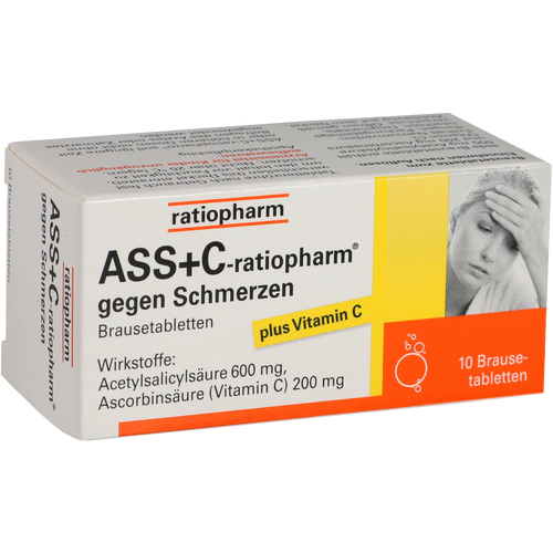 Verpackungsbild(Packshot) von ASS + C-ratiopharm gegen Schmerzen Brausetabletten