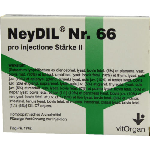 Verpackungsbild(Packshot) von NEYDIL Nr.66 pro injectione St.2 Ampullen