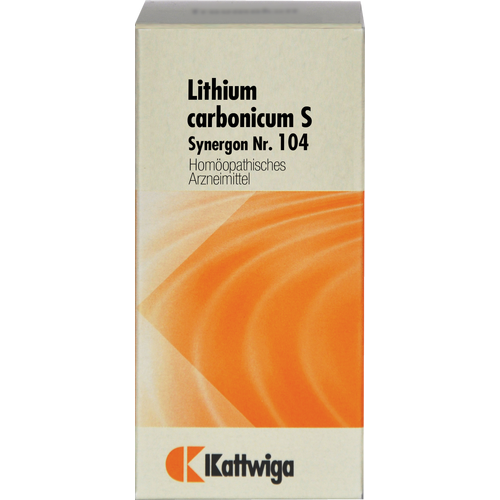 Verpackungsbild(Packshot) von SYNERGON KOMPLEX 104 Lithium carbonicum S Tabl.