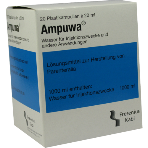 Verpackungsbild(Packshot) von AMPUWA Plastikampullen Injektions-/Infusionslsg.
