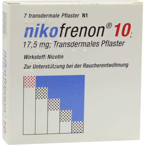 Verpackungsbild(Packshot) von NIKOFRENON 10 transdermale Pflaster