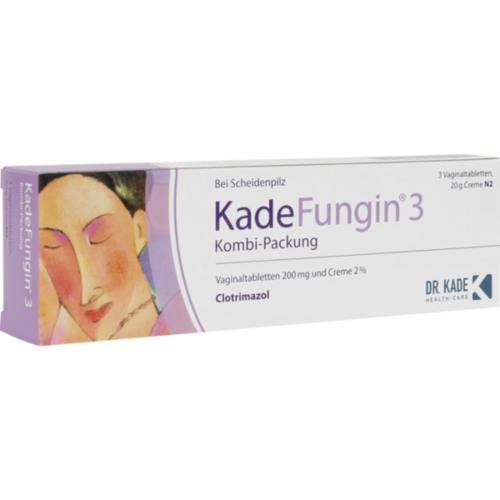 Verpackungsbild(Packshot) von KADEFUNGIN 3 Kombip.20 g Creme+3 Vaginaltabl.