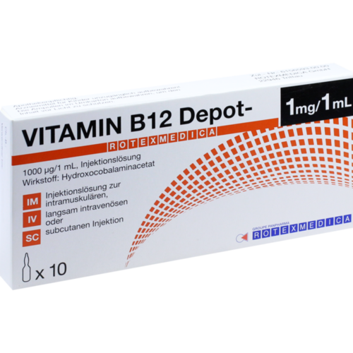 Verpackungsbild(Packshot) von VITAMIN B12 DEPOT Rotexmedica Injektionslösung