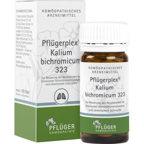 Verpackungsbild(Packshot) von PFLÜGERPLEX Kalium bichromicum 323 Tabletten