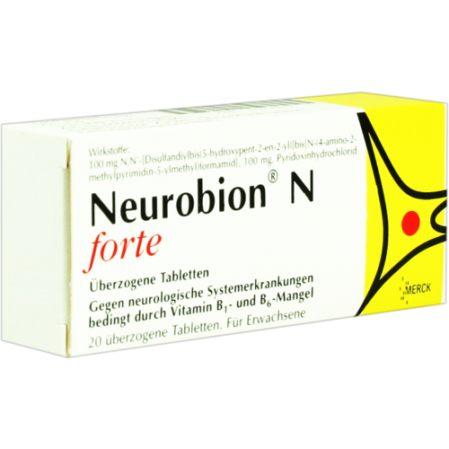 Verpackungsbild(Packshot) von NEUROBION N forte überzogene Tabletten