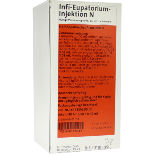 Verpackungsbild(Packshot) von INFI EUPATORIUM Injektion N