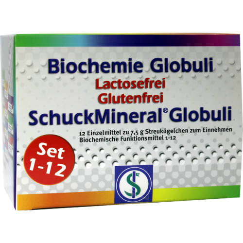 Verpackungsbild(Packshot) von BIOCHEMIE Globuli Set 1-12 lactosefrei
