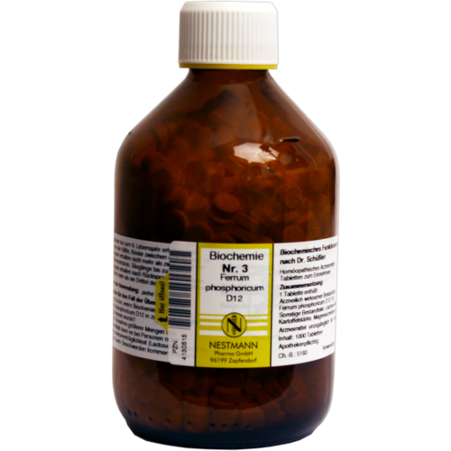 Verpackungsbild(Packshot) von BIOCHEMIE 3 Ferrum phosphoricum D 12 Tabletten