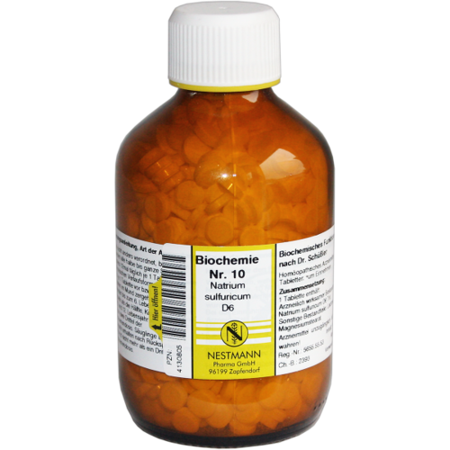 Verpackungsbild(Packshot) von BIOCHEMIE 10 Natrium sulfuricum D 6 Tabletten