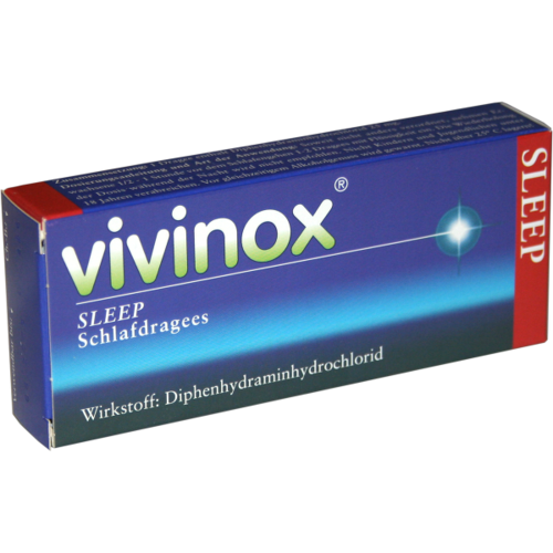 Verpackungsbild(Packshot) von VIVINOX Sleep Schlafdragees überzogene Tab.