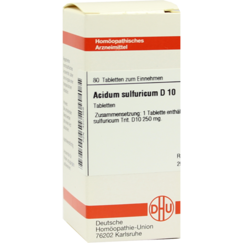 Verpackungsbild(Packshot) von ACIDUM SULFURICUM D 10 Tabletten