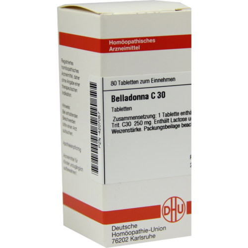 Verpackungsbild(Packshot) von BELLADONNA C 30 Tabletten