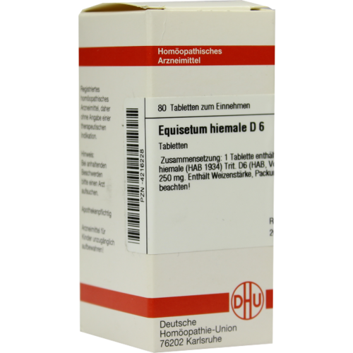 Verpackungsbild(Packshot) von EQUISETUM HIEMALE D 6 Tabletten