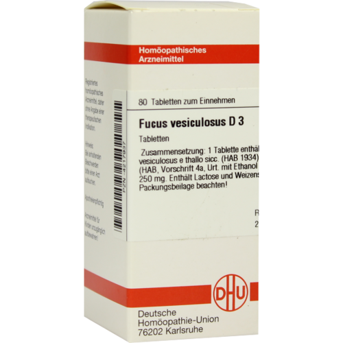 Verpackungsbild(Packshot) von FUCUS VESICULOSUS D 3 Tabletten