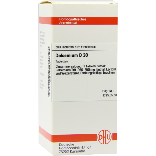 Verpackungsbild(Packshot) von GELSEMIUM D 30 Tabletten