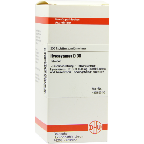 Verpackungsbild(Packshot) von HYOSCYAMUS D 30 Tabletten