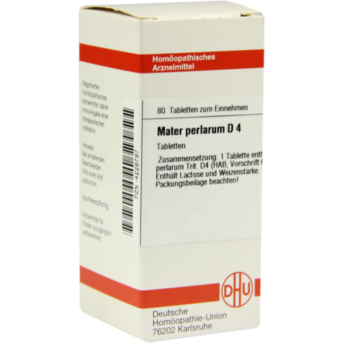 Verpackungsbild(Packshot) von MATER PERLARUM D 4 Tabletten
