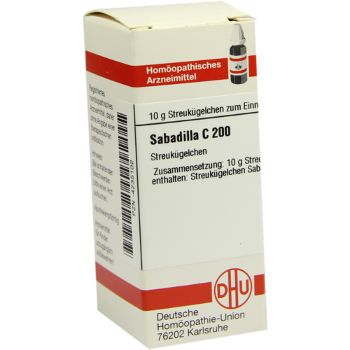 Verpackungsbild(Packshot) von SABADILLA C 200 Globuli