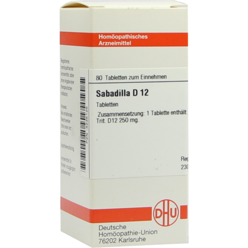 Verpackungsbild(Packshot) von SABADILLA D 12 Tabletten