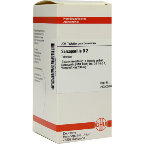 Verpackungsbild(Packshot) von SARSAPARILLA D 2 Tabletten