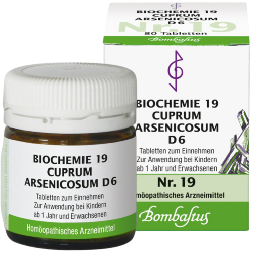 Verpackungsbild(Packshot) von BIOCHEMIE 19 Cuprum arsenicosum D 6 Tabletten