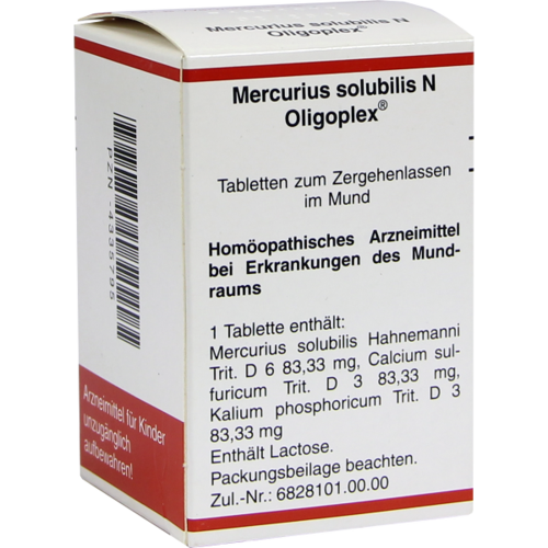 Verpackungsbild(Packshot) von MERCURIUS SOLUBILIS N Oligoplex Tabletten