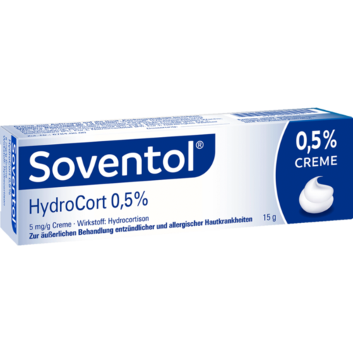Verpackungsbild(Packshot) von SOVENTOL Hydrocort 0,5% Creme