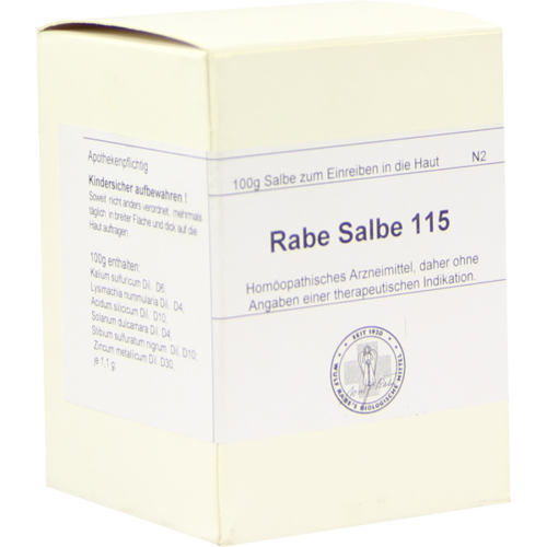 Verpackungsbild(Packshot) von RABE SALBE 115 Flechten
